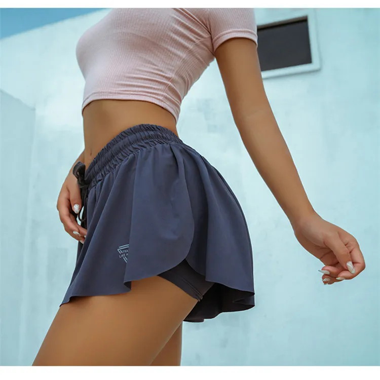 Summer Running Shorts Women 2 In 1 