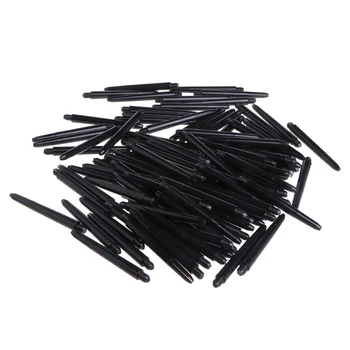 

100pcs Nylon Bright Dart Shafts 2BA 48mm Screw Thread Plastic Darts Rod Stems NEW
