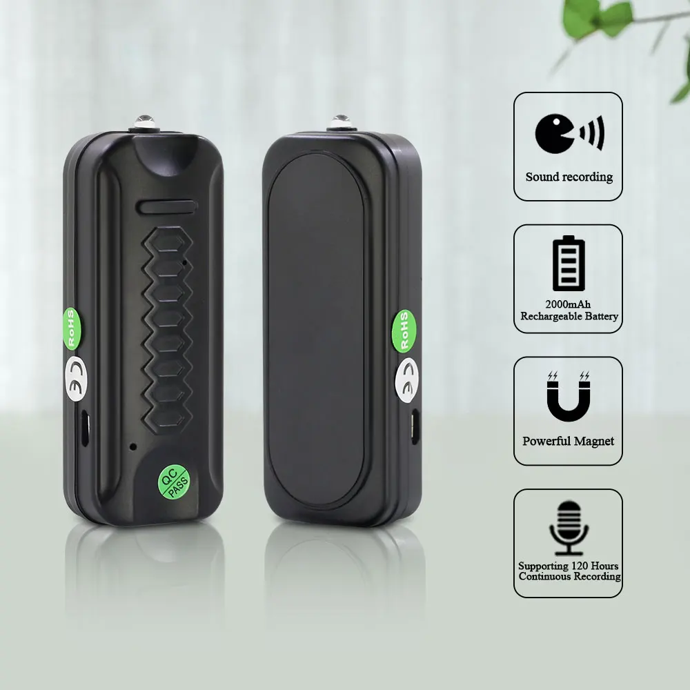 Мини диктофон активированный 8 Гб SD карты 3 месяцев долгое время ожидания аудио