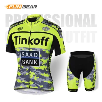 

Tinkoff Pro Team Cycling Jersey set Cycling Clothing Triathlon Mens Bib Shorts Summer Cycling Suit Roupa Ciclismo Bike Uniform