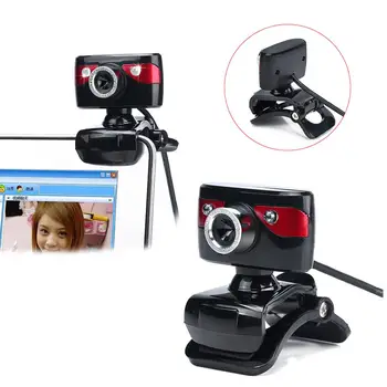 

Webcam 480p USB Camera Rotatable Video Recording Web Camera with Microphone For PC Computer