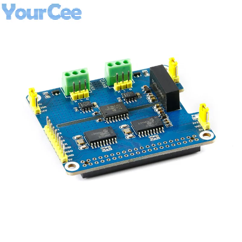 Cappello Di Espansione Can Isolato A 2 Canali Mcp2515 Circuito Di Protezione Multibordo Muslimex Per Raspberry Pi Stm32