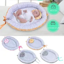 Спальная одежда для новорождённых малышей гнездо кровать съемный новорожденных протектор подушка хлопок Детская кроватка Колыбель детская кроватка коляска коврик Co-спальная кроватка