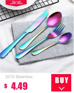 Spklifey Dinnerware 5 Pecs/set Cutlery Set Fork Spoon Stainless Steel Spoon Cutlery Fork Stainless Steel Dinnerware Set