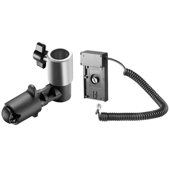 

2x Studio Photography Background and Reflector Disc Holder Clip & 1x 12V NPF Battery Base Holder Mount Adapter Plate