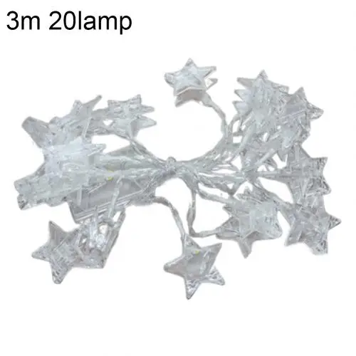 1.5/3/5m Warm Durable Photo Star Clip Battery Powered LED Light Stringed Flashing Lamp Christmas Decorations For Home Wall Decor - Цвет: Battery Powered
