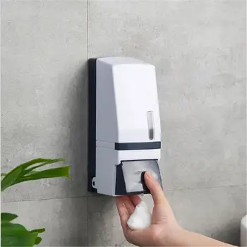 

New 500ml Wall-mounted Manual Foam Soap Dispenser Foam Plastic Hand Sanitizer Box Hotel Bathroom Home Soap Liquid Box