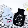 350ML Safe Hot Water Bottle Cat Soft Warm Winter Portable Reusable Protective with Plush Cover Washable Leak Proof Pain Relief ► Photo 3/6