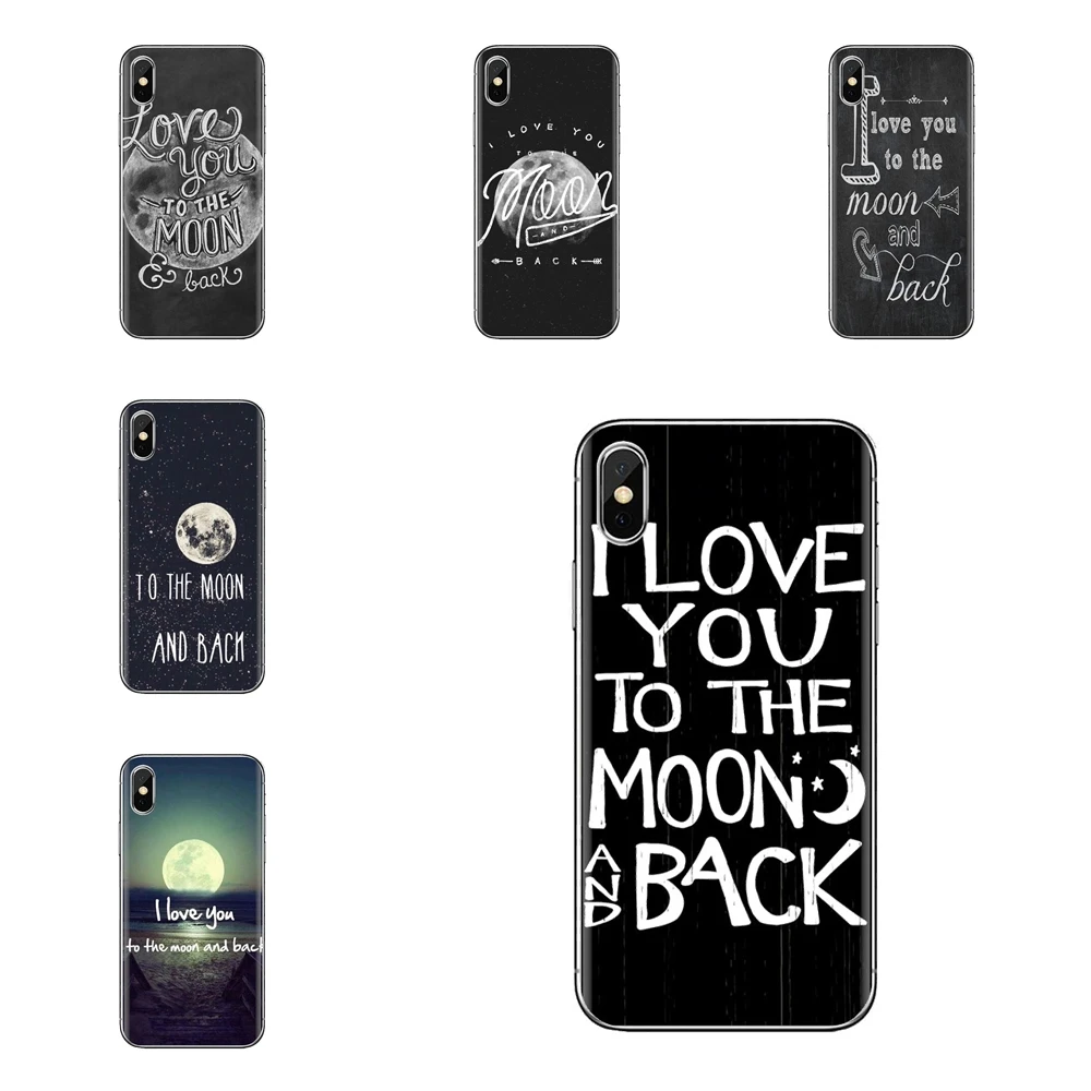 Для samsung Galaxy S2 S3 S4 S5 MINI S6 S7 edge S8 S9 Plus Note 2 3 4 5 8 Coque чехол для телефона Fundas I love you to the Moon