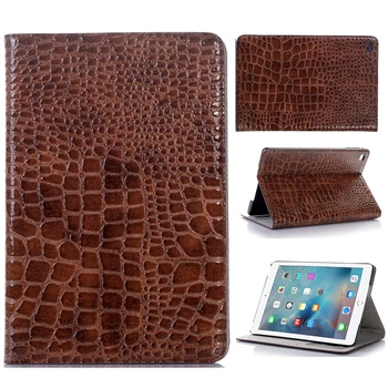 

New Luxury Crocodile Flip Coque For iPad Pro 9.7 Case A1673 A1674 PU Leather Card Slot Stand Funda For iPad Pro 9.7 Tablet Cover