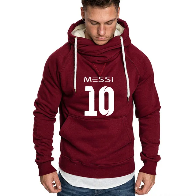 Мужская спортивная одежда Messi с 10 принтами, мужские Толстовки, Толстовки, пальто, Приталенная толстовка с капюшоном, флисовая Толстовка Harajuku с капюшоном, повседневный спортивный костюм Y - Цвет: as picture