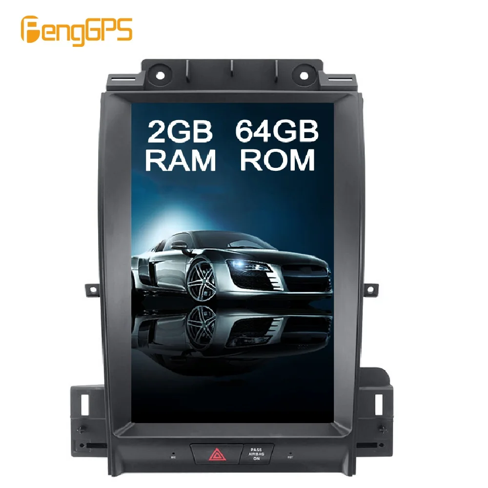 13,3 ”радиоприемник для Android DVD плеер gps навигация для Ford aurus 2012+ автомобильное радио 1080P Tesla вертикальный экран 2G+ 64G Авторадио блок