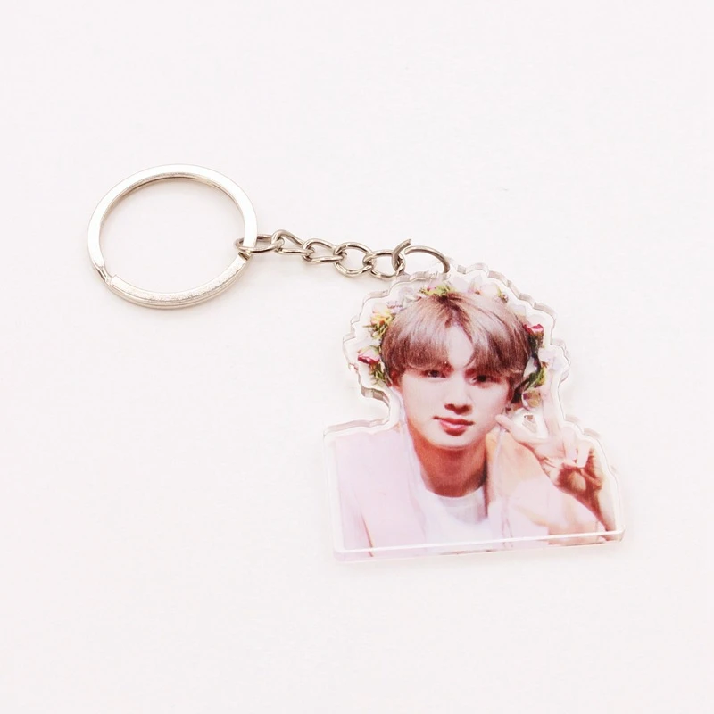 Kpop Bangtan мальчики альбом мультфильм акриловый брелок jungkook брелок J-HOPE V SUGA JIN RM JIMIN брелок