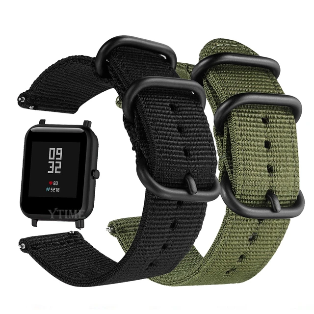 Correas de nailon para Xiaomi Huami Amazfit Bip S U Pro/Bip Lite, Correa de  reloj deportiva para Amazfit GTS/GTS 2 Mini, 20MM - AliExpress