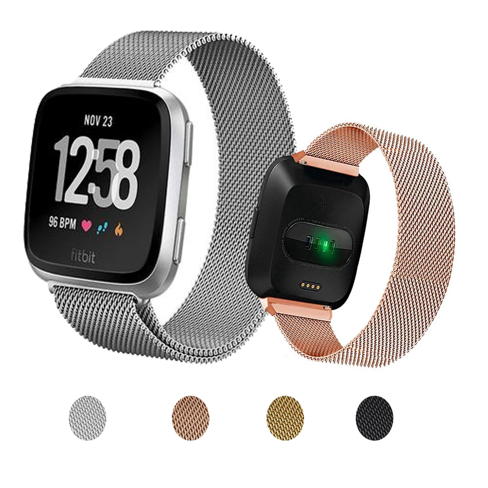 Аксессуары, ремешок для часов Fitbit Versa 2, металлический сменный ремешок из нержавеющей стали для часов Fitbit Versa/Versa 2