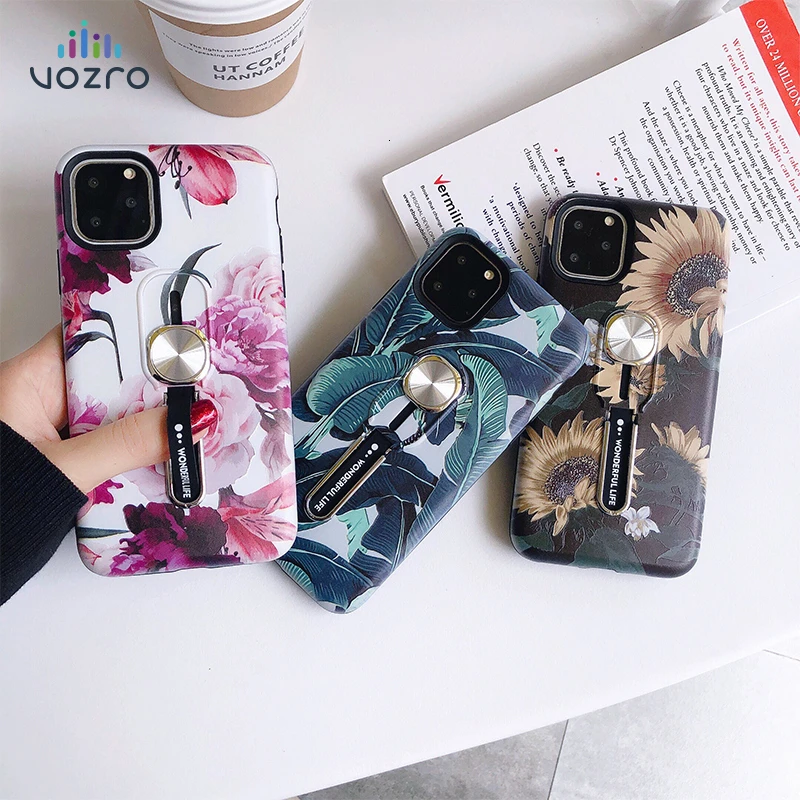 

VOZRO Multi Function Bracket Phone Case For 2019 Iphone 11 Pro X XR XS Max 6 6S 7 8 Plus Case Telephone Covers Accessories Bag