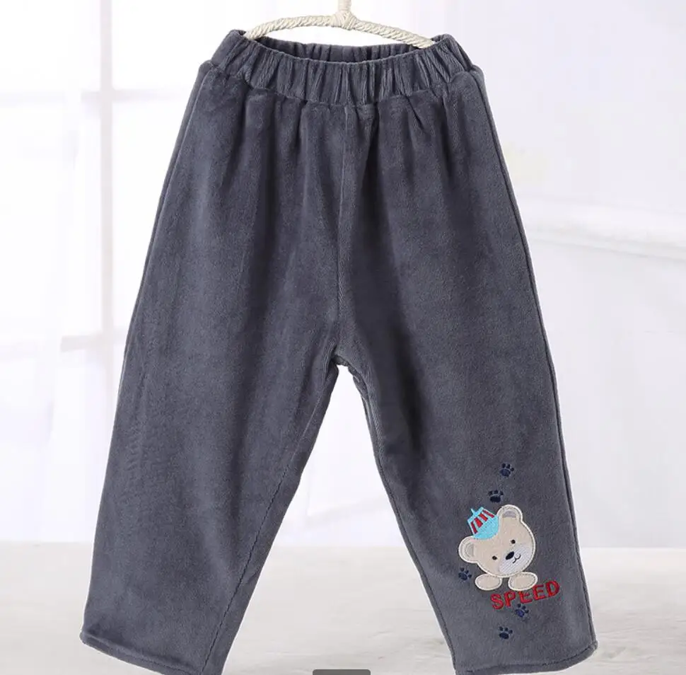 grey bear Одежда для малышей; Штаны для маленьких девочек; хлопковые детские леггинсы; Одежда для маленьких мальчиков; Одежда для маленьких девочек; детские брюки с эластичным поясом - Цвет: grey bear