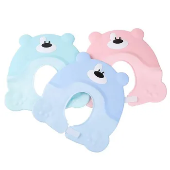 

New Arrival Korean Version Cute Baby Hat Toddler Kids Shampoo Bathing Shower Cap Wash Hair Visor Caps For Baby Care Douchekap