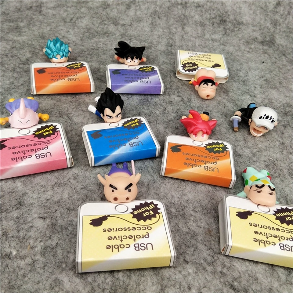 Кабель укус для IPhone аниме Dragon Ball фигурки милый мультфильм куклы приколы розыгрыши кабель укусы Антистресс игрушка подарок на день рождения