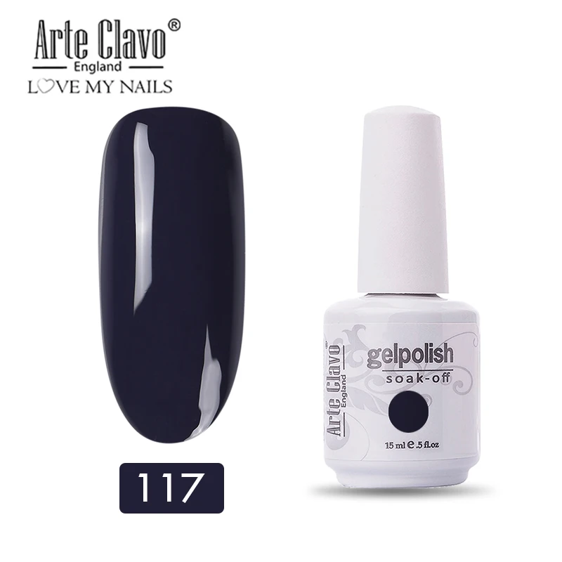 Arte Clavo 15 мл 47 Цветной Гель-лак для ногтей Vernis длительный УФ-лак для ногтей база замочить от ногтей Гель-лак Полировочный Гель для маникюра - Цвет: 11117