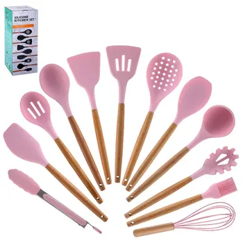 

Silicone kitchen set food grade silicone, baby-like care, safe and flexible 230 degrees high temperature resistance