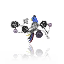 Европа и Америка Горячая Распродажа стиль креативная масляная капля птица брошь женская модная брошь в виде цветка Пряжка для шарфа, аксессуары