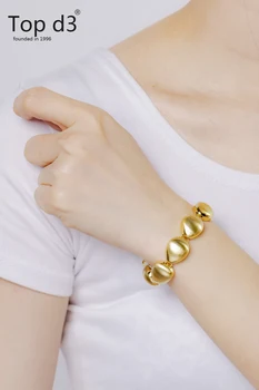 

Top d3 Viennois Group 24K Dubai Ethiopian Yellow Solid Gold Filled Lovely Bangles For Women girls party jewelry Bangles&Bracelet