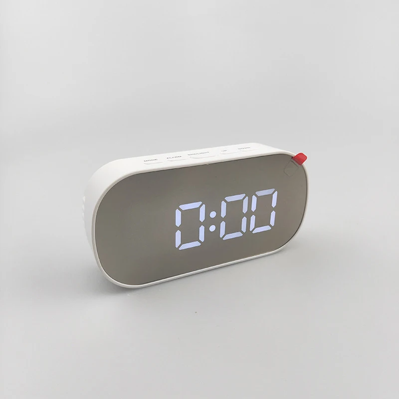 Lcd Ночной светильник, электронный цифровой будильник, зеркальный дисплей для дома и офиса