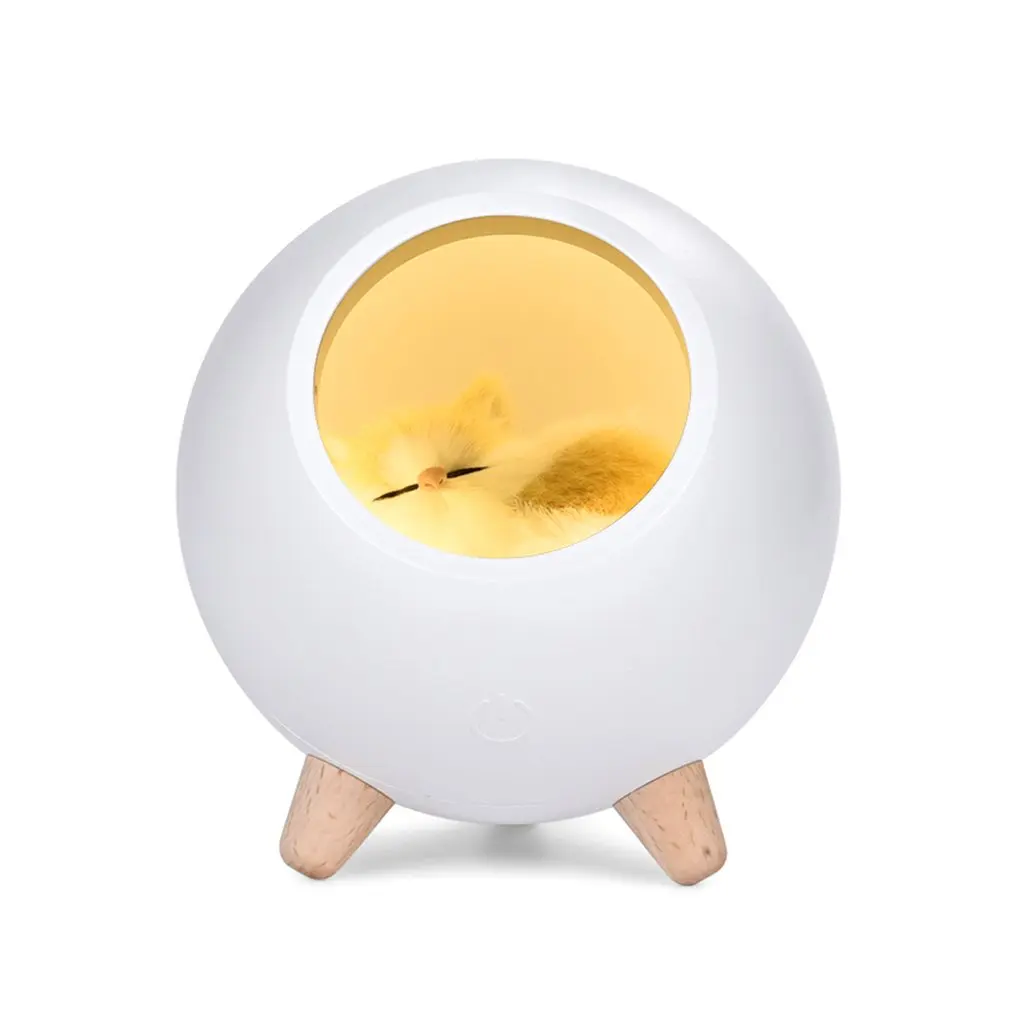 

1200mAh Touch Adjustable LED Night Table Light USB Rechargeable Small Pet House Atmosphere Lamp for Baby Lover Gift