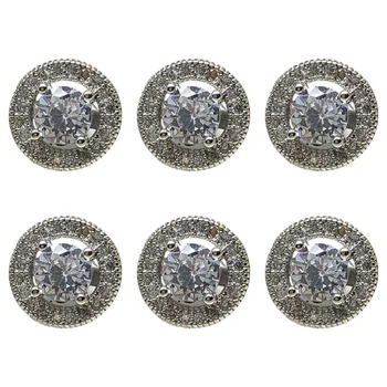 

6pcs Delicate Beautiful Exquisite Pretty Charming Fashionable Clothes Button Costume Button DIY Button for Store Home Shop