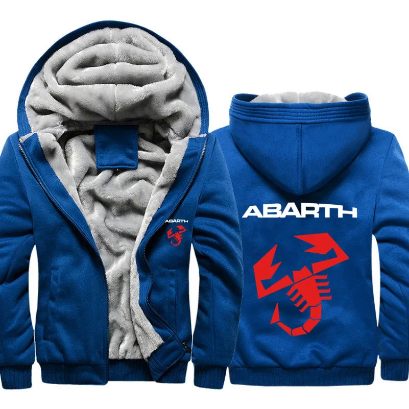Мужские толстовки, автомобиль ABARTH, логотип, принт, куртка, мужские толстовки, зимние, утепленные, флис, хлопок, на молнии, камуфляж, реглан, мужская куртка - Цвет: 804