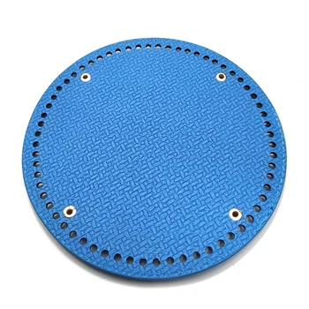 

19*19cm Hot Round Bag Bottom with 64 Holes Knitting Purse PU Leather Handbag DIY Shoulder Bag Handmade High Quality Bags Buttom