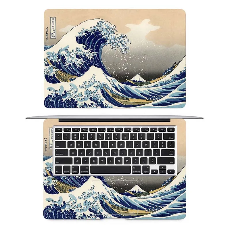 Большая волна в канагаве наклейка для ноутбука для Macbook Pro Air retina 11 12 13 15 дюймов Mac Наклейка защитная обложка для ноутбука