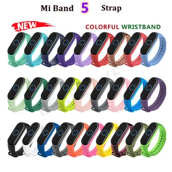 

Duoteng Xiaomi Mi Band 5 Strap Wrist Strap For Xiomi Mi Band 5 Bracelet Silicone Miband 5 Correa Smart Watch Replacement Strap