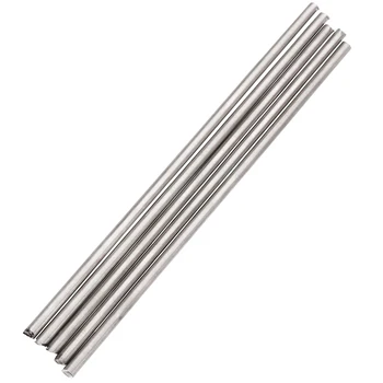 

5Pcs Titanium Rod Sliver Titanium Ti Grade 5 GR5 Metal Rod Diameter 4mm Length 250mm For Soldering Welding
