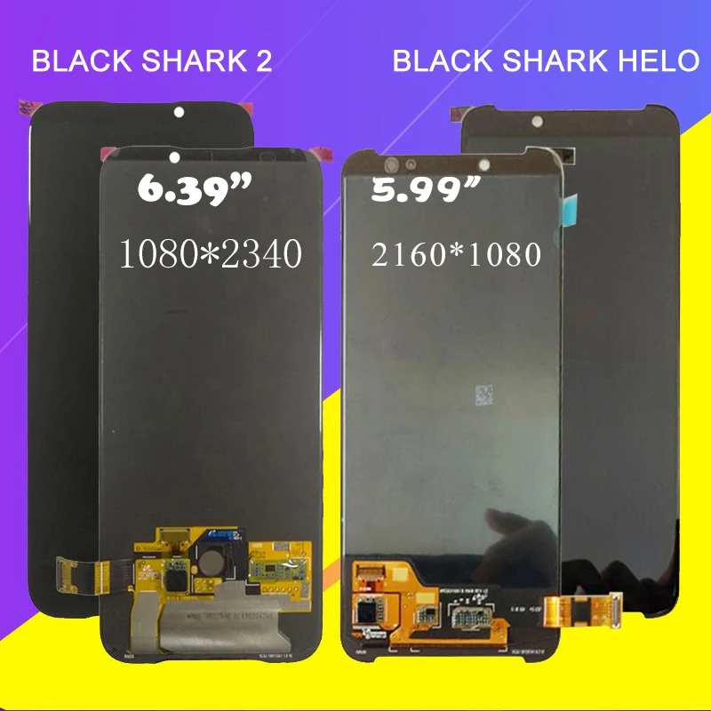 

Catteny For Xiaomi Black Shark 2 Lcd Display Screen With Touch Glass Digitizer Assembly Replacement Black Shark Helo 2 Lcd+Tools