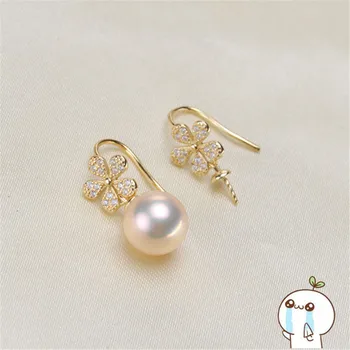 

Earrings Accessories For Women DIY Jewelry Making DIY Handmade Pearl Ear Hook Party Silver Unique 2019E086