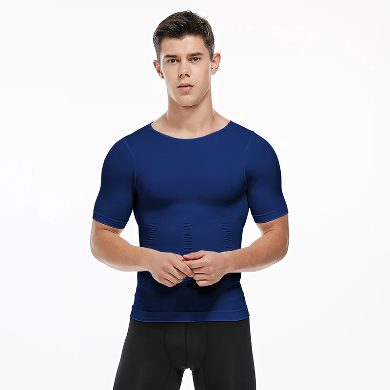 Мужская похудения Body Shaper MaleCompression груди рубашки для потери веса в области живота, приспособление для формирования футболки животик Управление Корректирующее белье корсет с функцией тренажера талии