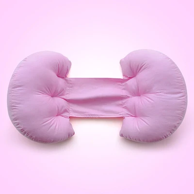 Rose Pink Однотонная Подушка для беременных, для бокового сна, постельные принадлежности, u-образная подушка для брюшной талии, подушка для тела, oreiller gonflable cojin embarazada - Цвет: Rose Pink