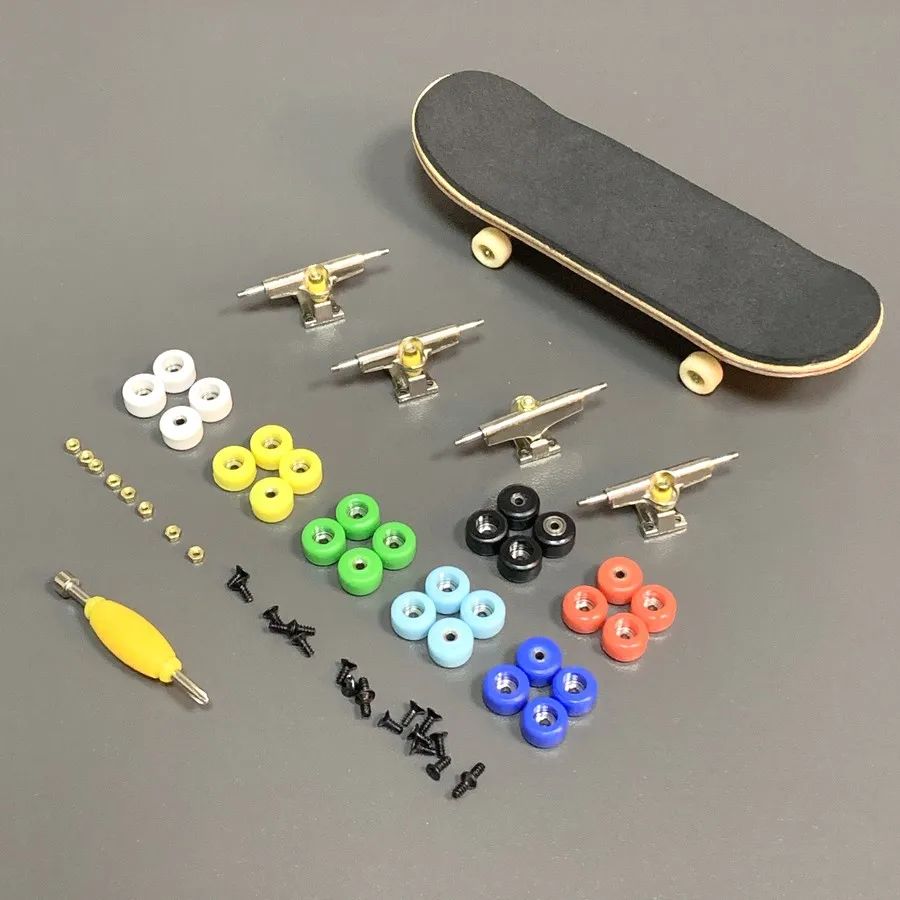 56PCS Bearing Wheels & Spanner Nuts Accessary For Skateboard Fingerboard toy