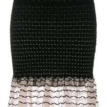 Высококачественная Черная полосатая вуаль облегающая юбка-перевязка из вискозы элегантные вечерние юбки русалки