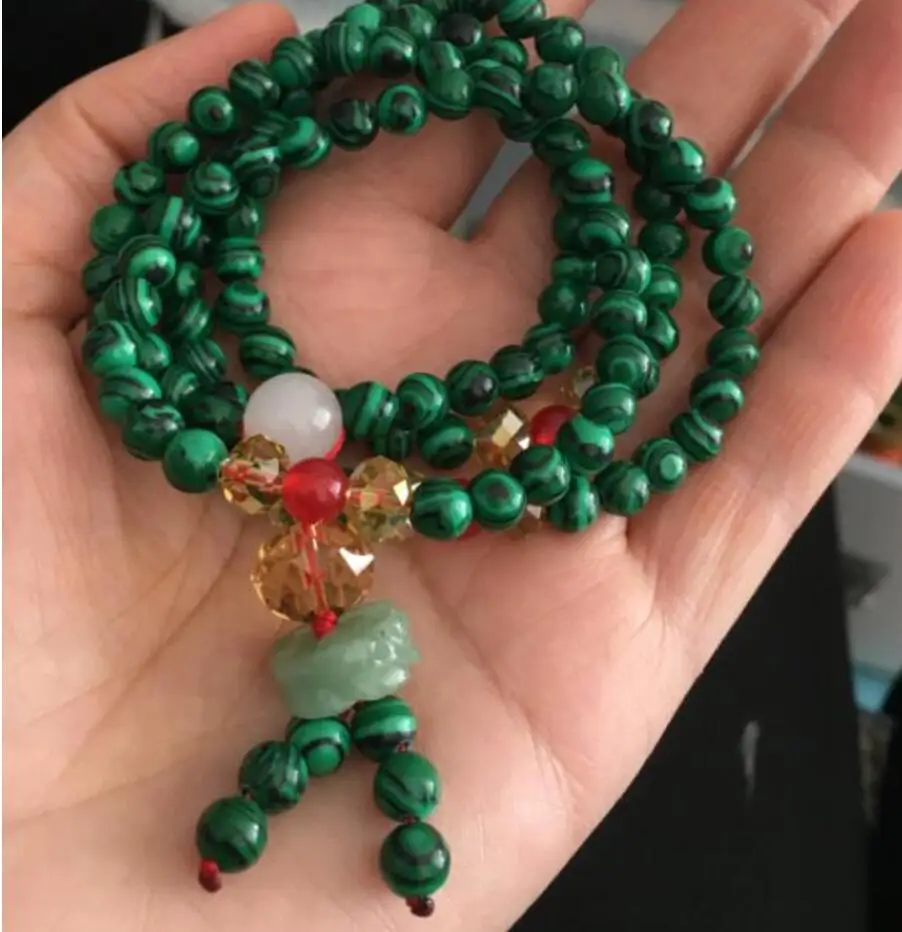 Free Shipping 6mm Tibet Buddhist 108 Natural Turquoise Prayer Beads Mala Necklace Amulet | Украшения и аксессуары