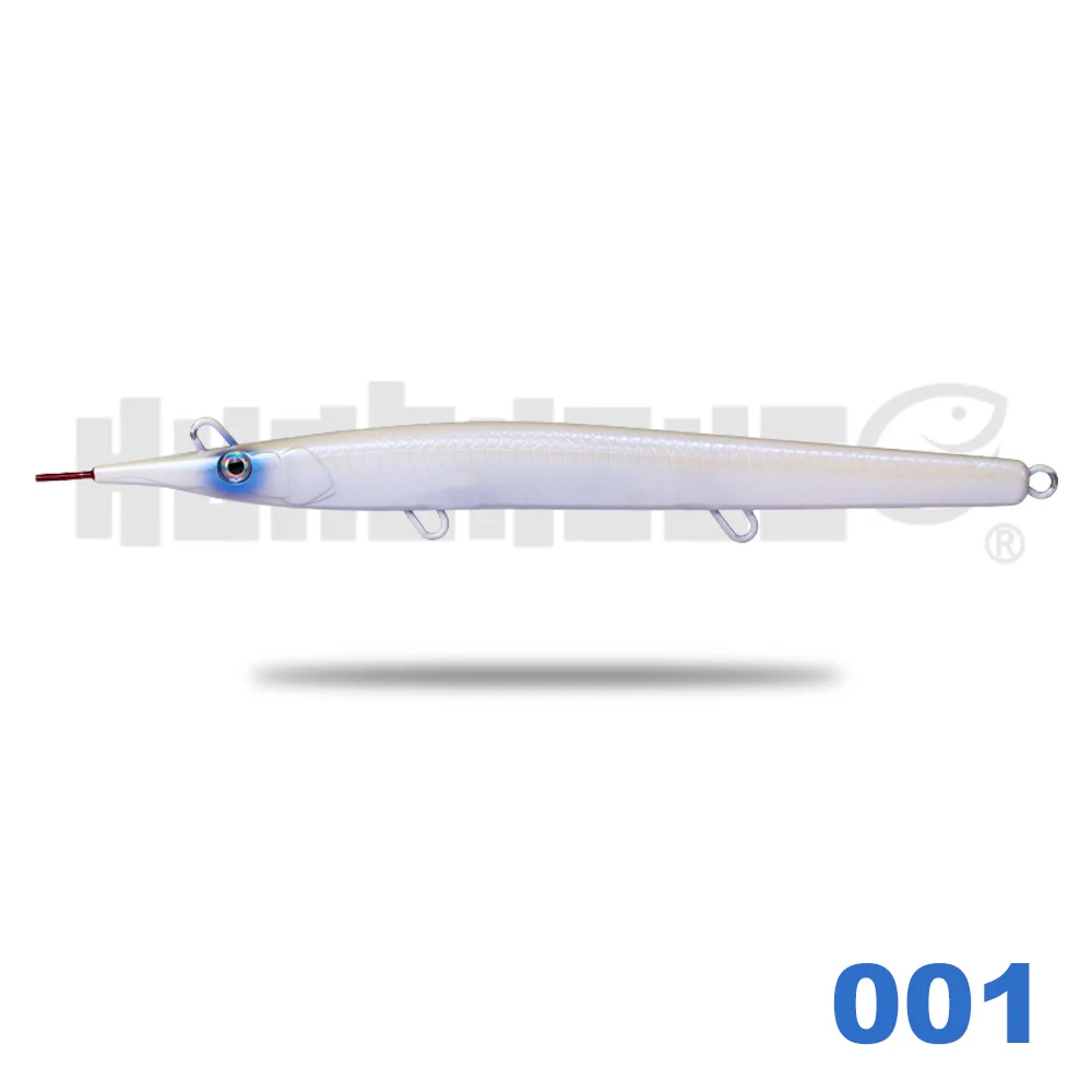 001 Hunthouse leurre stickbait игла карандаш морская жесткая приманка для рыбалки морской бас 140 мм/180 мм тонущий прыжок garfish sphyraena - Цвет: 001