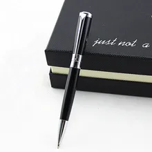 Роскошная металлическая шариковая ручка для делового письма, серебряная клипса, шариковые ручки с именем, школьные, студенческие, офисные подарки, канцелярские принадлежности, подарочная коробка