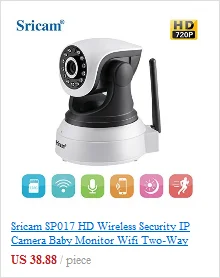 Беспроводная камера ночного видения 720P IR-Cut, P2P, радионяня, аудио, wifi, CCTV, Onvif, крытая ip-камера безопасности, оригинальная Sricam SP017