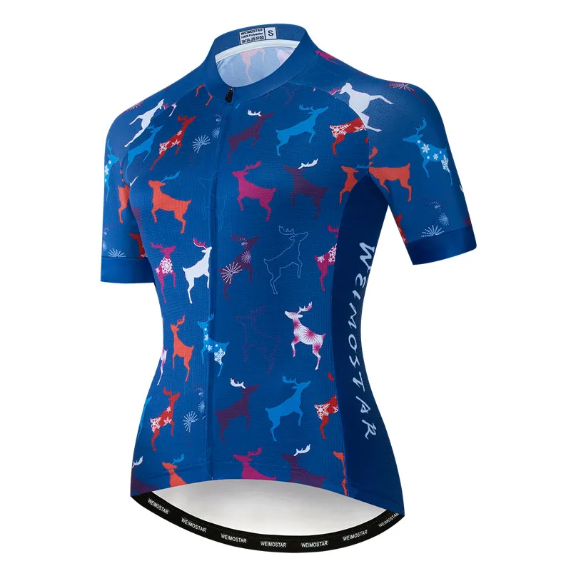 Weimostar велосипедная майка женская с коротким рукавом MTB велосипед Джерси Топы Camisa Ciclismo быстросохнущая велосипедная рубашка одежда для велоспорта - Цвет: Color 10