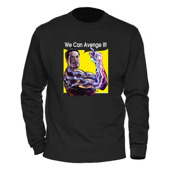 

Man Tracksuits We Can Avenge It Tony Stark Iron Man Hoodies 2020 Keep Warm Winter Autumn Sweatshirt Men Fashion Streetwear Hoody