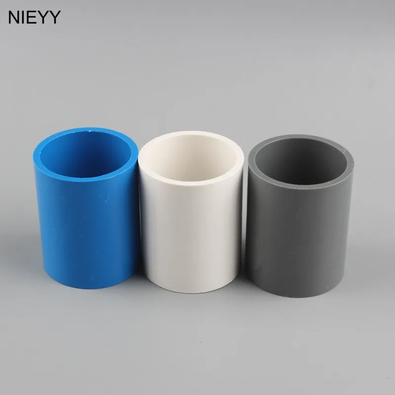 1pc 1 1/4'' 1 1/2'' PVC Pipe Straight Connector Plastic Tube Connector Connect Inner Diameter