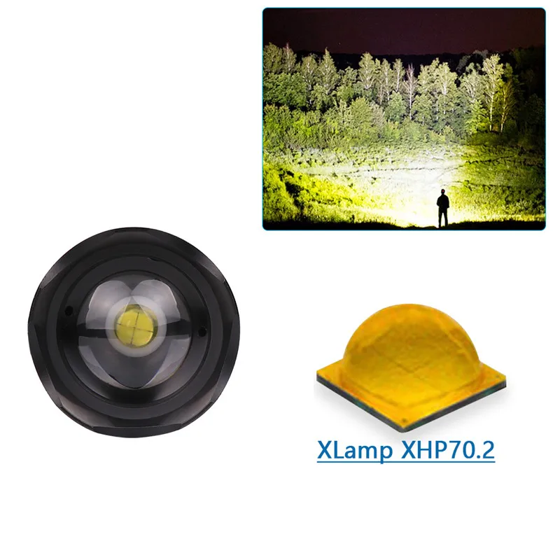 Мощный светодиодный фонарик XHP70.2, самый мощный фонарик XHP70 XHP50, светодиодный, USB, перезаряжаемый, супер яркий фонарь для кемпинга