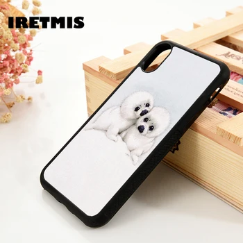 

Iretmis 5 5S SE 6 6S TPU Silicone Rubber phone case cover for iPhone 7 8 plus X Xs 11 Pro Max XR Baby Seals